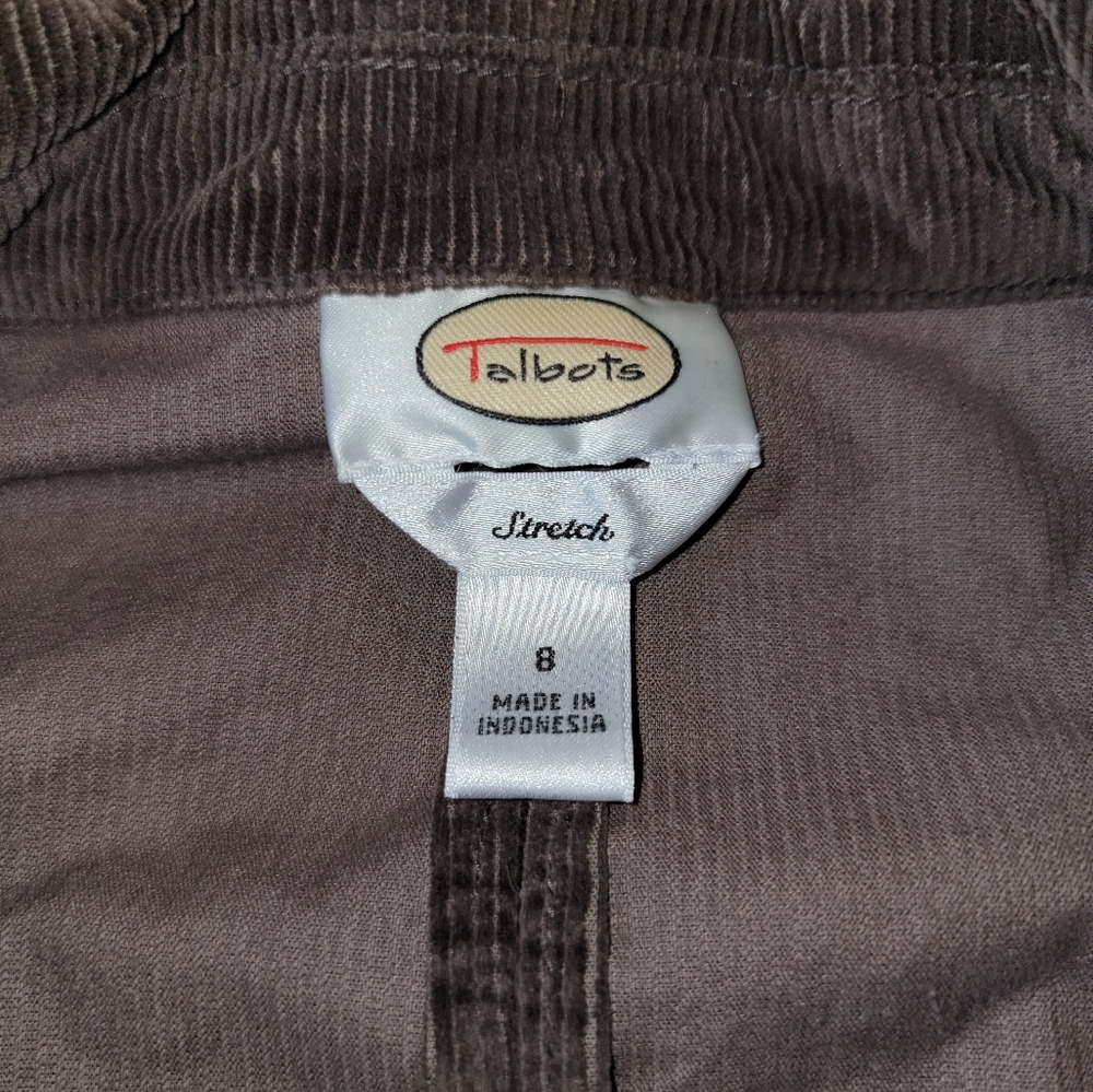 Talbots Brown Corduroy Jacket - Picture 2 of 8